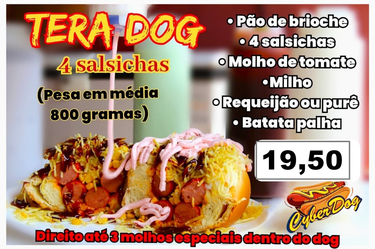 TeraDog - 4 salsichas com 800 gramas